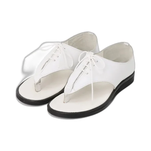 Oil Smooth Lace Up Sandal