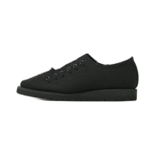 Black Canvas Low Cut Sneakers