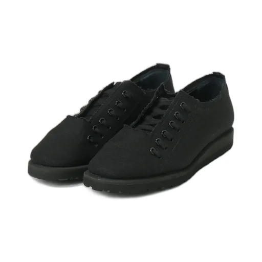 Black Canvas Low Cut Sneakers