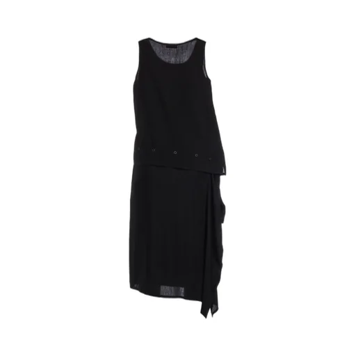 Poplin Snap Sleeveless Dress