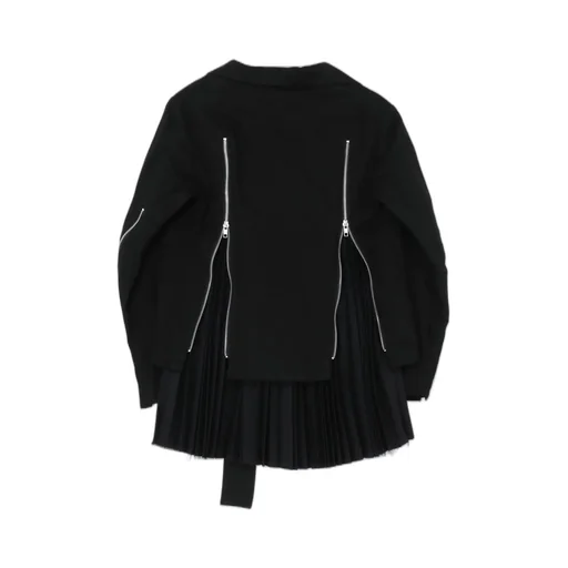Denim + Serge Biker Jacket