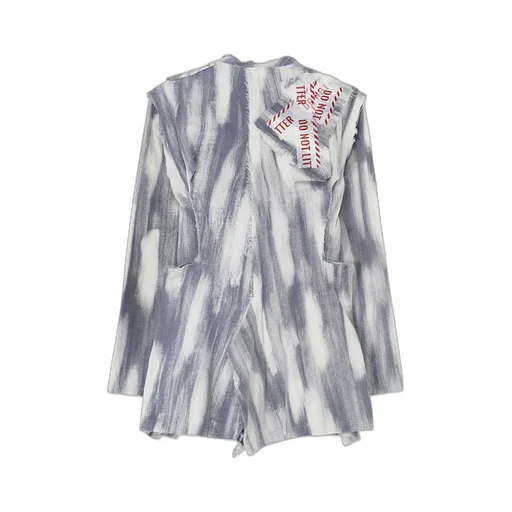 Bleached Denim Layered Jacket