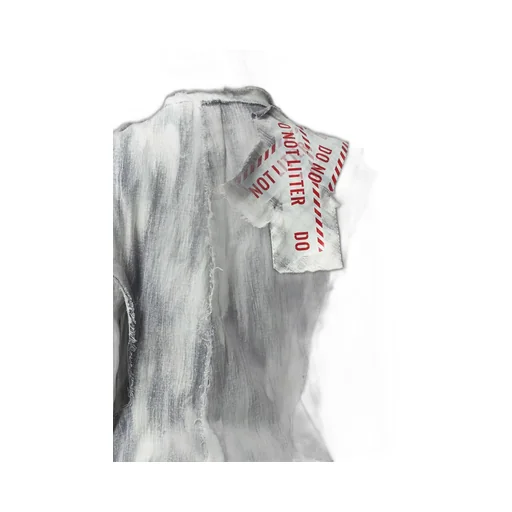 Bleached Denim Layered Jacket