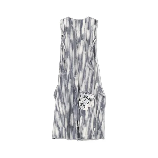 Bleached Denim Layered Dress