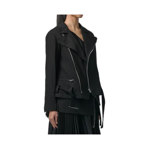 Denim + Serge Biker Jacket