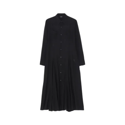Chiffon Flared Slit Dress