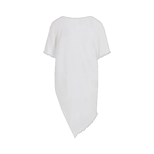 Rib Stitch Square Hem T-Shirt