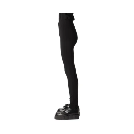 Leather Dot Jersey Leggings