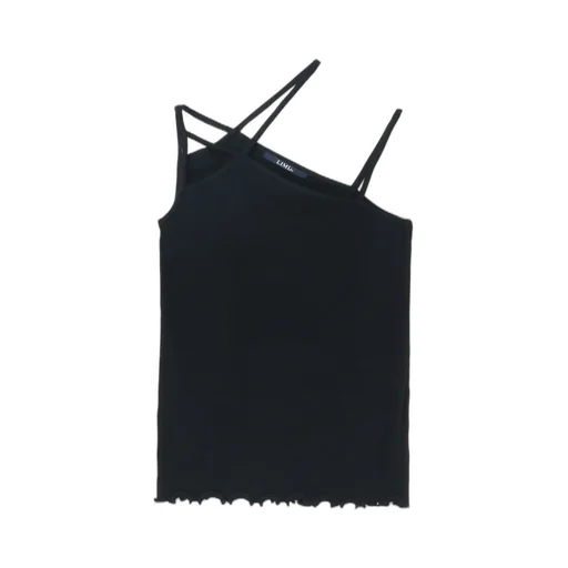 Cotton Rayon Rib Shoulder String Camisole