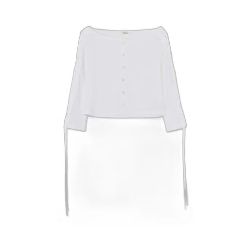 60/2 Cotton Jersey Lace-Up Cardigan