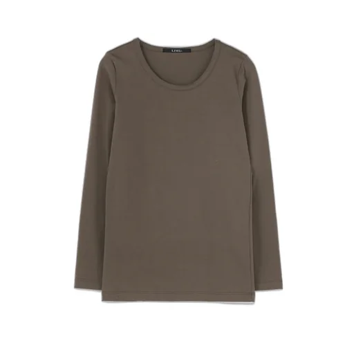 Cotton Colour Plain Stitch Basic Long Sleeve T