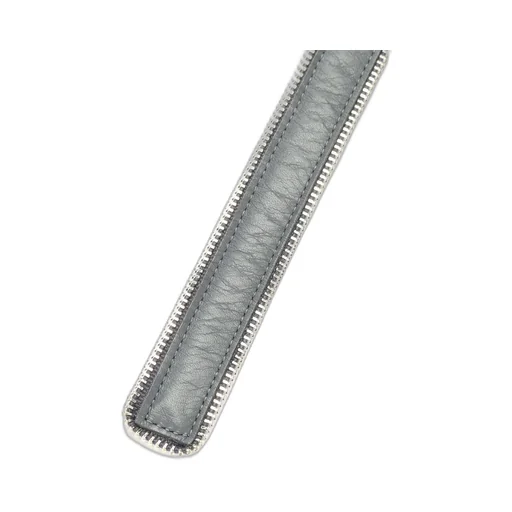 Soft Leather Zip Belt
