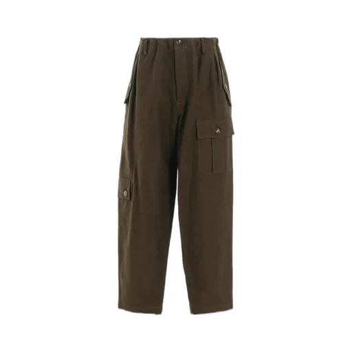 Cotton Flax Moleskin Pocket Slim Pants