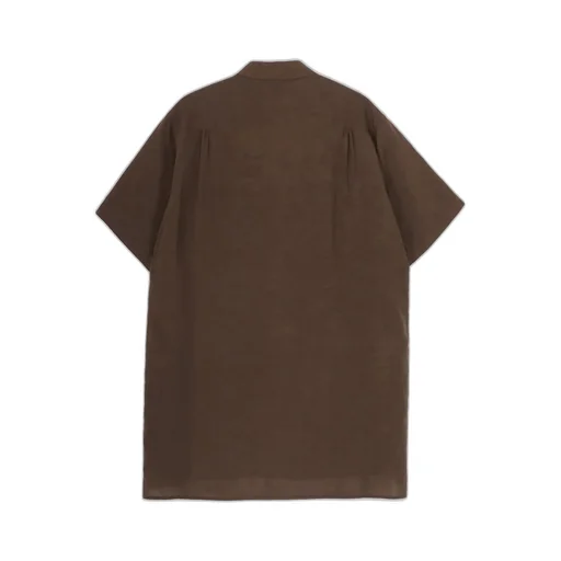 Cellulose Lawn Parallel Panel Flap Short Sleeved Sh