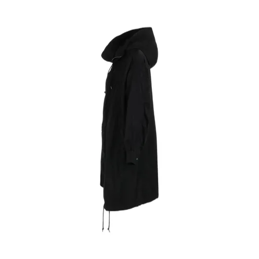 Product Dyed Nylon Teill+Polyester Tafta High Neck Hooded Mods Coat