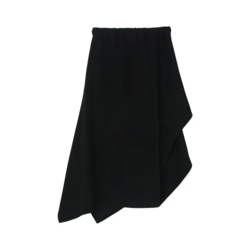 Double Satin Irregular Hem Skirt