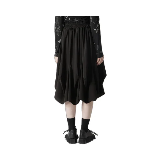 Triacetate Decin Elastic Waist Skirt