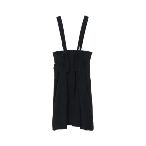 W/Gabardine Pleats Suspender Skt