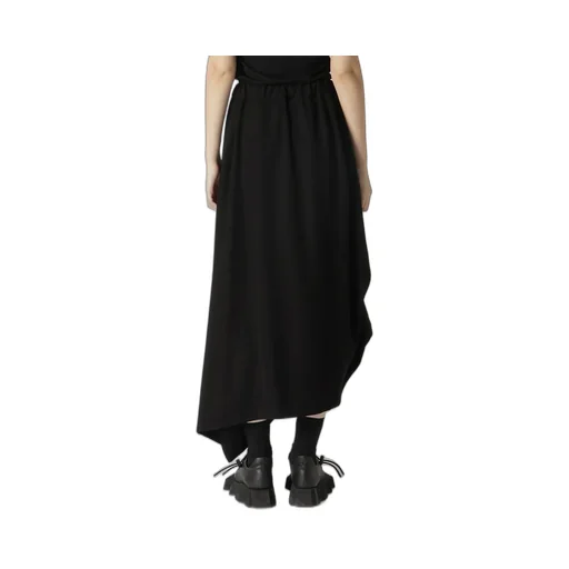 Double Satin Irregular Hem Skirt