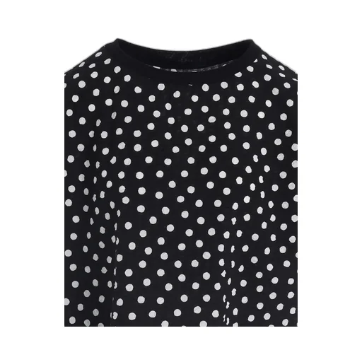 Cotton Ripple Dot Print Pullover
