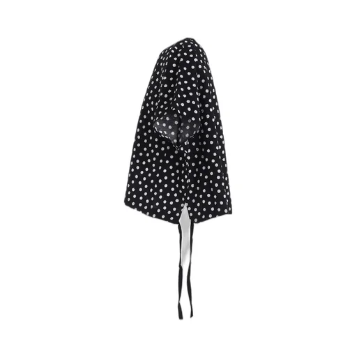 Cotton Ripple Dot Print Pullover