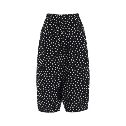 Cotton Ripple Dot Print Penguin Pants