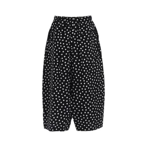 Cotton Ripple Dot Print Penguin Pants