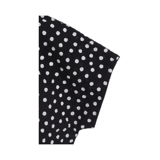 Cotton Ripple Dot Print Pullover