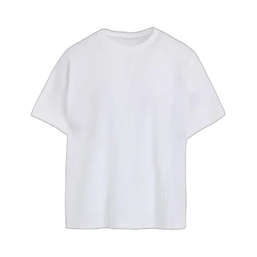Twisted Cotton Jersey Switching Half Sleeve Shirt