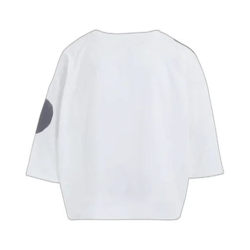 Cotton Jersey Dot Print 3/4 Sleeve Shirt