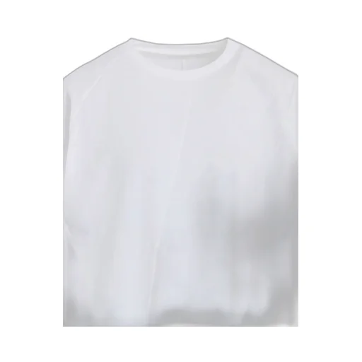Twisted Cotton Jersey Switching Half Sleeve Shirt