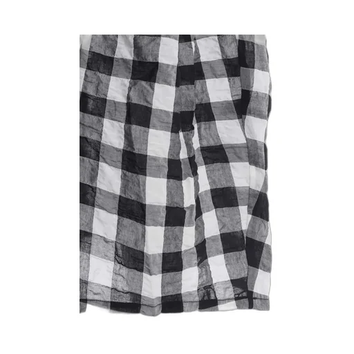 Shirring Plaid Jumper Dress