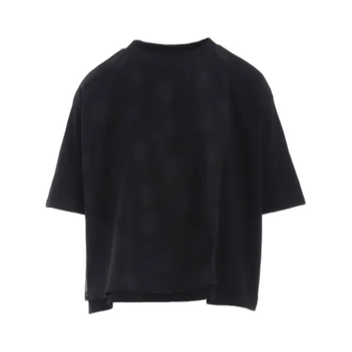 Jersey + Voile Dot Print Shirt