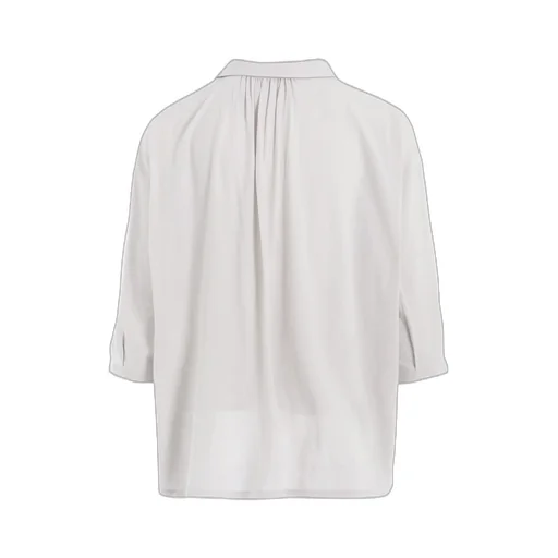 Jersey + Voile Dot Print Shirt Cardigan