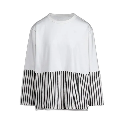 Cotton Stripe Switching Shirt
