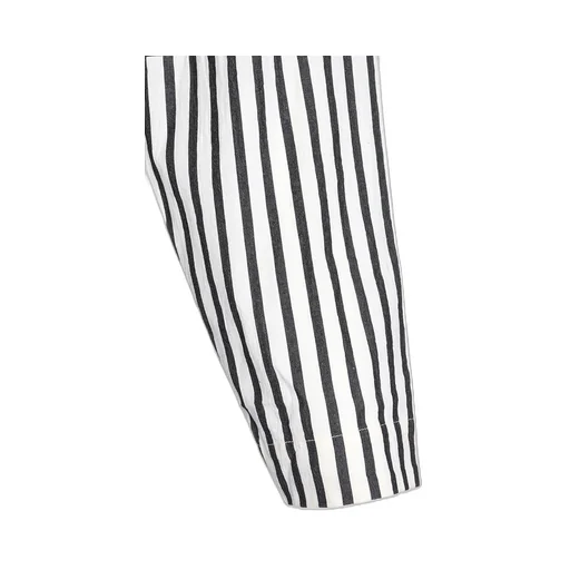 Cotton Stripe Switching Shirt