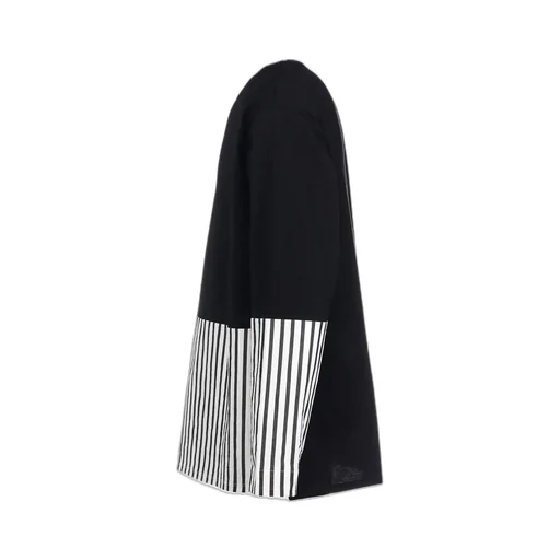 Cotton Stripe Switching Shirt