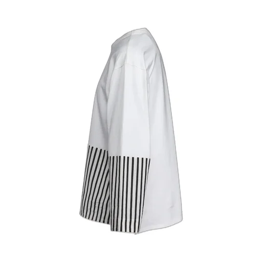 Cotton Stripe Switching Shirt