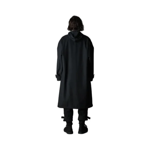 Melton Out Pocket Long Coat