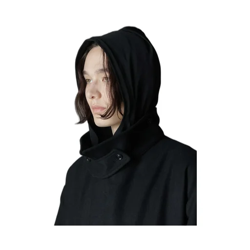 Melton Out Pocket Long Coat