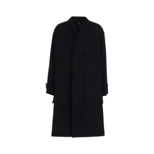 Melton Out Pocket Long Coat