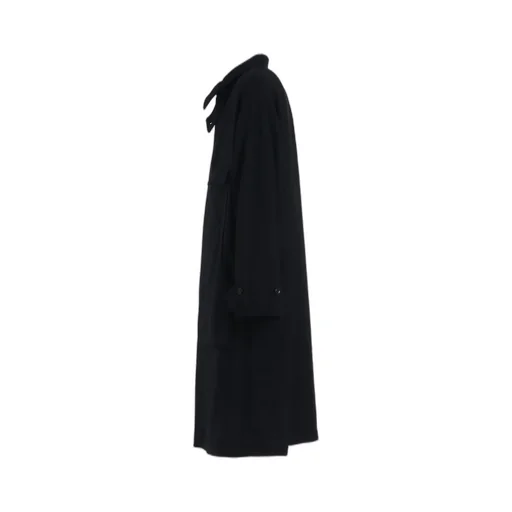Melton Out Pocket Long Coat