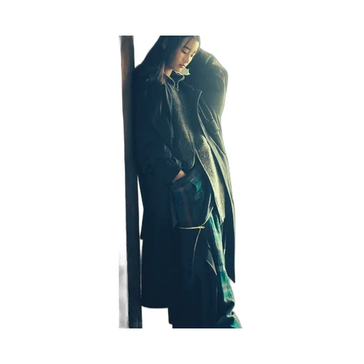Melton Out Pocket Long Coat