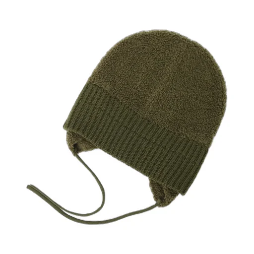Wool Boa+Ex Finemerino Wool Flight Knit Cap