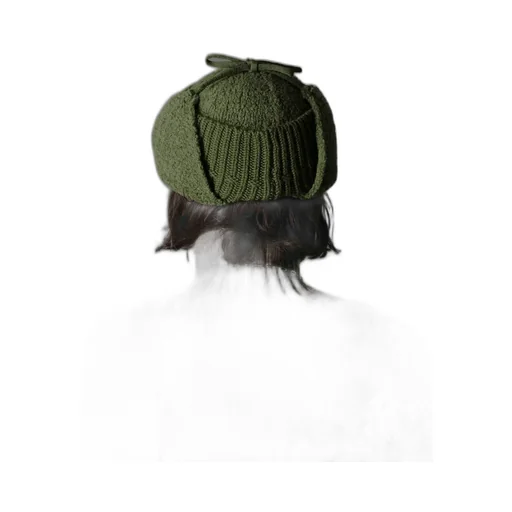 Wool Boa+Ex Finemerino Wool Flight Knit Cap