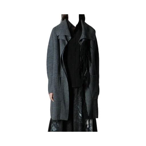 Boilmerinowool Fringe Knit Gown