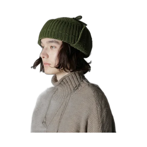 Wool Boa+Ex Finemerino Wool Flight Knit Cap