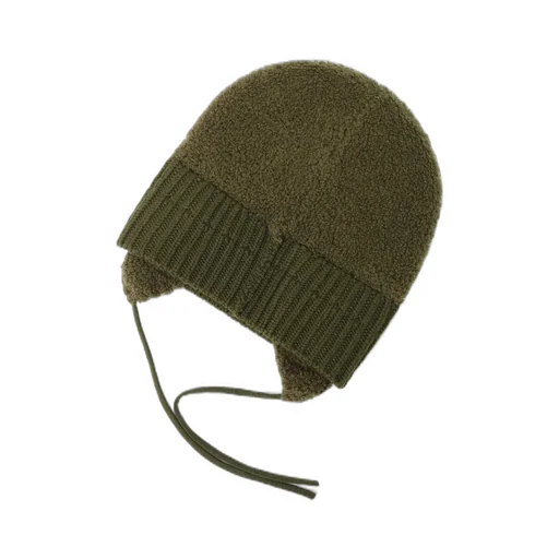 Wool Boa+Ex Finemerino Wool Flight Knit Cap