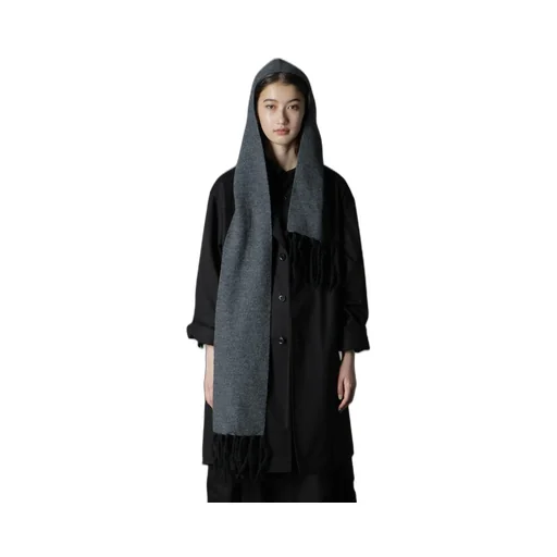 Boilmerinowool Fringe Hooded Muffler