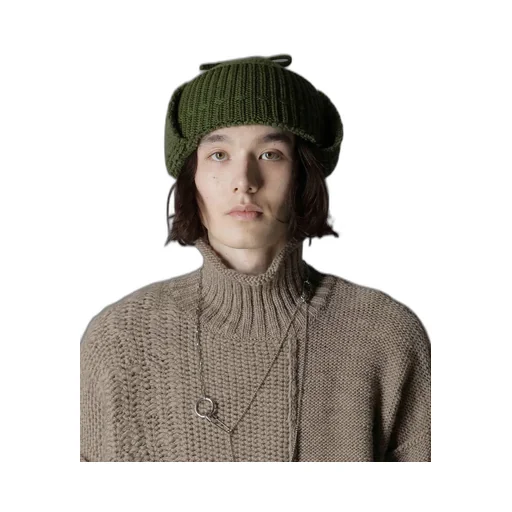 Wool Boa+Ex Finemerino Wool Flight Knit Cap